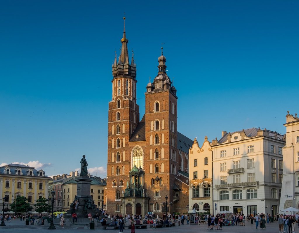 church, basilica, architecture, gothic architecture, gothic church, cathedral, old, ancient, historic, historical, main square, saint mary, kraków, poland, kraków, poland, poland, poland, poland, poland